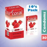 Coral Strawberry flavours Full Box Condom 30 pcs