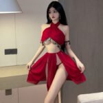 Lin Linting Sexy Underwear Women's Sexy Pajamas Flirting Hot Bed Exotic Temptation Uniform Set
