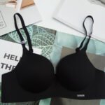 European and American Bikini Swimsuit Pure Color Export Three-Point Sexy Swimsuit Women's Split Hemming Laces 77 Sold - Image 5