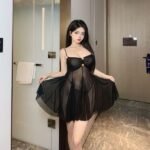 Sexy Lingerie Pure Desire Style Nightdress Strap suit Pleated Pajamas Small Chest - Image 3