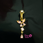 New Punch-Free  Butterfly Navel Stud Belly Ring Non-Perforated - Image 4