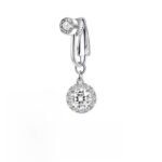 Diamond Design Belly Button Ring Zircon Fake Belly Ring Clip